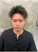 メンズカット/ブリーチ/ニュアンスパーマ/メンズハイライト/眉毛