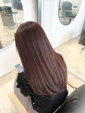 ビーヒアナウ N゜03 金沢駅西店(BE HERE NOW) 髪質改善カラー/ダスティーピンク