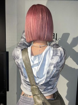 〈atsuno〉ミニボブとベビーピンク