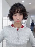 レイヤーボブ　ボブパーマ