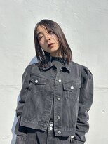 ヌークバイラヴェスト 四日市(neuk by lovest)&nbsp;韓国レイヤー　顔まわりレイヤー　straight hair