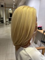 ココペリヘアー&nbsp;【ブリーチデザイン】ゴールド＋オレンジインナーカラー