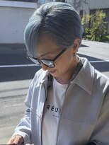 ブレイズヘアー(BLAZEhair)&nbsp;【色落ちシルバー】アクアブルー×ブリーチ３回