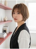 透明感カラー×ショート