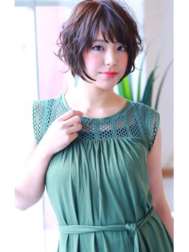 ラファンジュ ヘアー クレオ(Rohange hair Creo) 【Creo】ファジーマッシュショート#セミウェットウェーブ#小顔