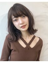 【GARDEN 田中麻由】ナチュラル外ハネミディ×ショコラベージュ