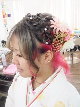 レイジースワン ハーフアップ