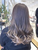 クアトログランシュ ひたちなか店(QUATRO×GranCieux)&nbsp;エアタッチグラデーション×ホワイトベージュ