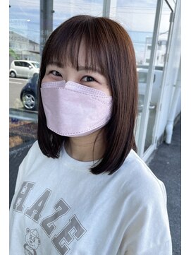 ノイ(neu) 自然とまとまるミディアムヘア【髪質改善/デザインカラー】