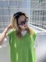 アトモスサニーテラス(Atmos sunny terrace) blond semi long