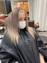 ラフ 難波店(LAFF)&nbsp;#黒髪#ボブルフ#ネビージュ#小顔#ワンレン