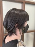 大人女子オススメ!アッシュグレー+インナーカラー