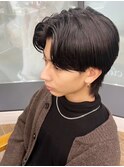 韓国センターパート×ウルフカット　MEN’S HAIRフェザーパーマ