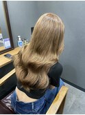 #ロングヘア#プルシール#エクステ#ベージュカラー#ベージュ
