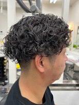 ヘアーサロンサトウ メンズ波巻きスパイラルスタイル ＃平井＃理容室＃バーバー