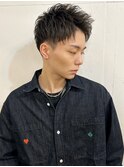 アッシュブラック/カルマパーマ/ベリーショート/ダークアッシュ