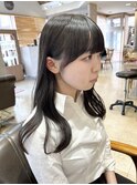 重め前髪 顔周りcut