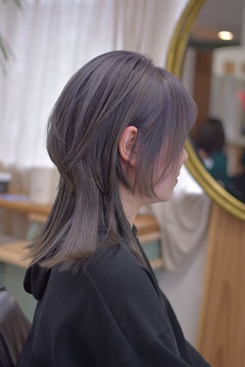 Z世代から人気♪』ロングマッシュウルフ × ハイグレージュ：L219249810