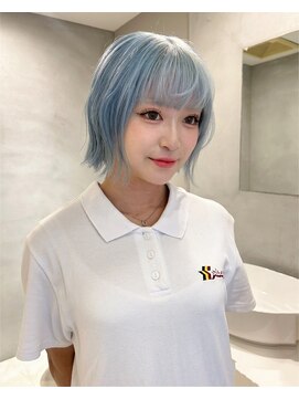 ペレ 梅田(PELE) 前髪/アンブレラカラー/こなれミディ/イメチェン/ウェーブパーマ