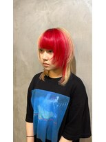 リエコー(RE'ECHO)&nbsp;プルエクステ/ウルフ/レッドカラー/派手髪