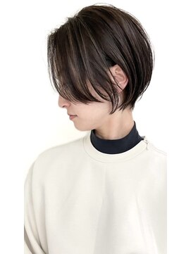 ゴカン バイ ジル ブラン 名古屋(Gokan by JIL BLAN) ハイライトバレイヤージュダブルカラーショートカット30代40代