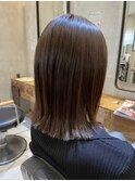 切りっぱなしロングボブ
