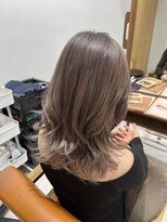 ネイロ 錦糸町(NeiRo)&nbsp;魅力倍増カールセミディシアーカラーダークアッシュショートヘア