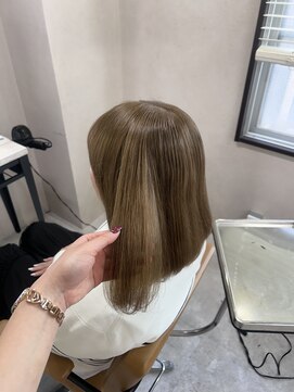 アジールヘア 東上野店(agir hair) 大人可愛い大人美人ミルクティーベージュ【上野】