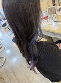 ブルーバイオレットインナーカラー