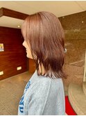 大人可愛い外ハネボブ×テラコッタ ゆるふわウェーブ20代30代