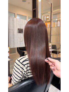 カシスピンクグレージュon髪質改善