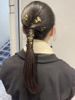 〈Tierra毛利仁美〉金箔タイトヘアアレンジ