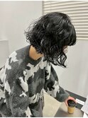 20代30代40代ミディアム・ボブ毛先おもめパーマ
