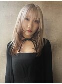 レイヤーカット/ウルフカット/くびれヘア/夏のヘアアレンジ