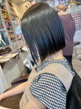 ヘア メイク ココ(hair make coco) 黒髪タッセルボブ(*^-^*)