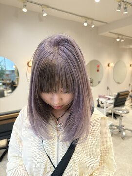 スタン 渋谷(Stam) ホワイト/ラベンダーベージュ/デザインカラー/ローライト/渋谷/Y