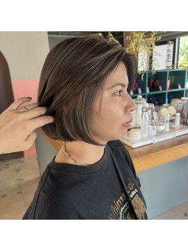 アルヴァ(ALVA) 立体感ハイライト×ボブ【那覇　美容室　ALVA】