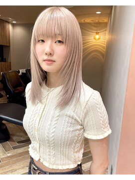 イギー(igggy) ピンクパール☆ケアブリーチ☆髪質改善カラー