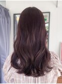 秋色ラベンダー◎透明感グレージュブリーチなしカラー