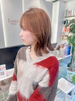 ロンドリゼル 札幌(Lond RiseL)&nbsp;オリーブグレー/前髪/ボブ/マロンベージュ/レイヤーカット/小顔