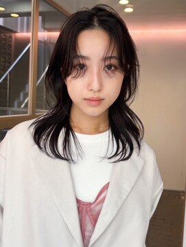 小顔黒髪オリーブグレーココアベージュボブ髪質改善ブリーチ新宿