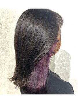 ワースホワイル(WORTH WHILE) クラゲヘアーオリーブグレーココアベージュインナーブリーチ