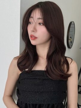 ソヨン 栄2号店(SOYON) 前髪/大人ガーリー/小顔/似合わせカット/黒髪/オリーブグレー