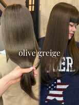 アメリ(AMELIE)&nbsp;縮毛履歴も◎ オリーブしっかりめグレージュ