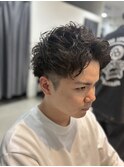 無造作ショートアップバング