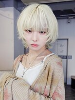 アルバム 池袋(ALBUM)&nbsp;ホワイトブロンドミニウルフ_F1902