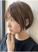 大人かわいい◆ナチュラルカラー×王道ボブ/くすみカラー/透明感
