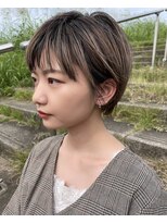 エン(en)&nbsp;ダークパープル/ナチュラルショート/ミルクブラウン/夏/松戸