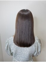 シェノン 梅田(CHAINON)&nbsp;小顔カット×黒髪風グレージュ