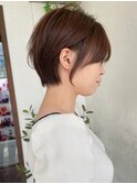 くびれショート ナチュラルブラウン